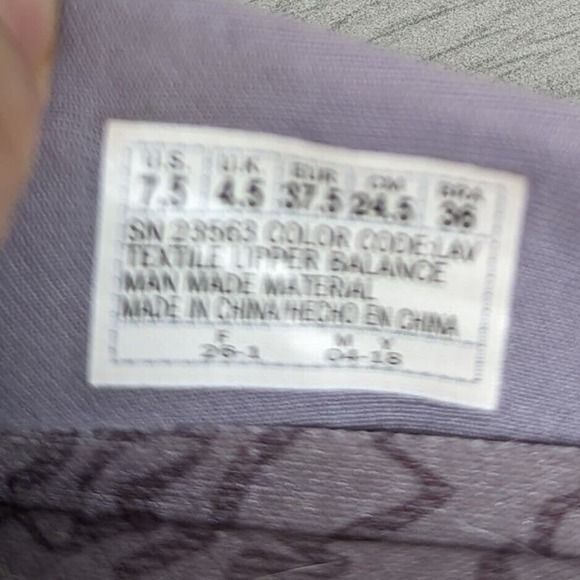 Skechers Microburst Earthy Touch Lavender Lace Air Cooled Memory Foam sz 7.5 - Picture 8 of 8